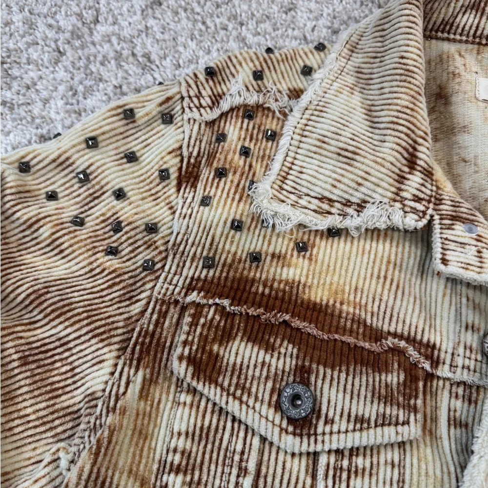 POL Studded Distressed Corduroy Jacket – Size Small - Picture 4 of 16